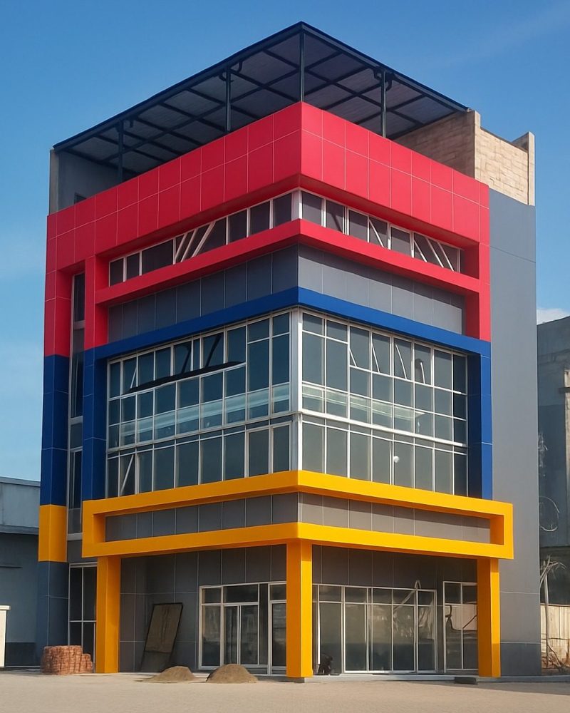 Fasad Grha Nuryani yang tampak lebih menarik setelah dipasang ACP dari Berkah Putra Jaya